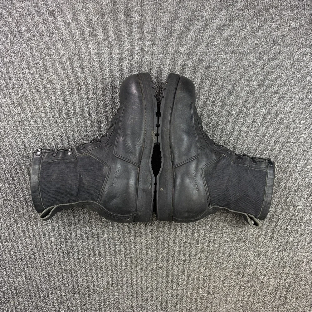 Vintage Wellco Ro-Search Spike Protective Jungle Boots Black Vibram Mens 13W USA